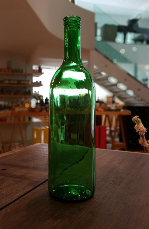 Garrafa 750ml Vinho Bordaleza Euro - Verde