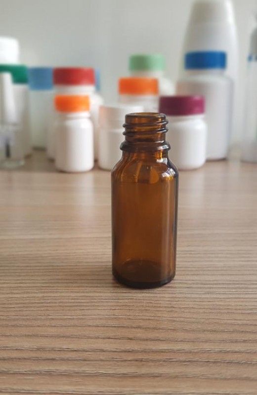 Detalhes do produto Frasco 20ml âmbar Vidro - Pct com 20 unidades