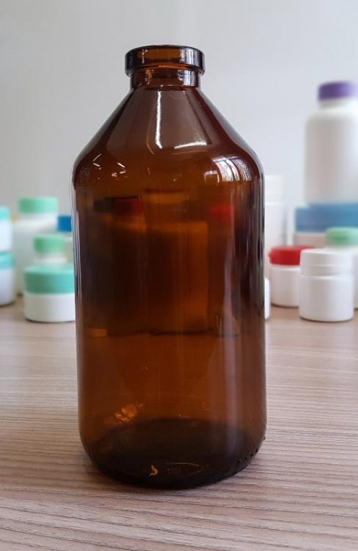 Detalhes do produto Frasco Químio 1000ml âmbar Vidro