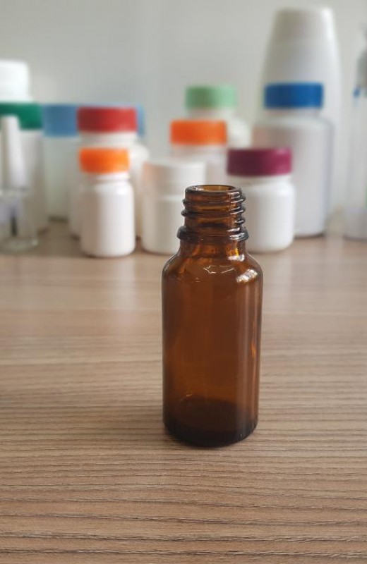 Detalhes do produto Frasco 30ml vidro âmbar - Pct com 20 unidades